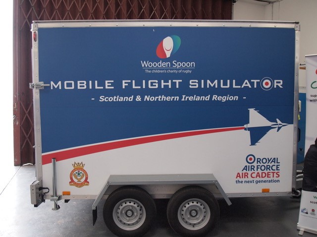 Mobile Flight Simulator on wheels.
